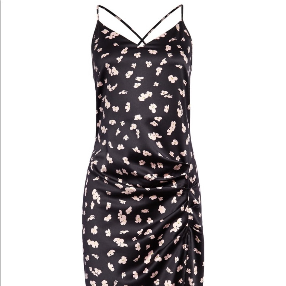 Nordstrom Leith Floral Strappy Midi Dress